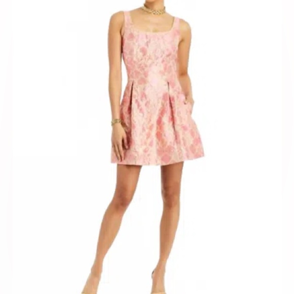 Mestiza dress pink and gold. Worn once perfect condition!